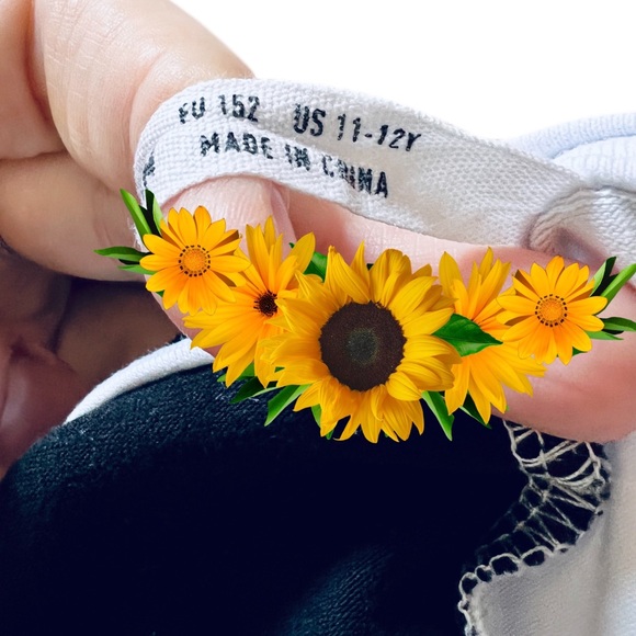 ♥️SOLD♥️SHEIN Girls Two Tone Butterfly Embroidery Top & Grid Pants Set - Picture 12 of 12